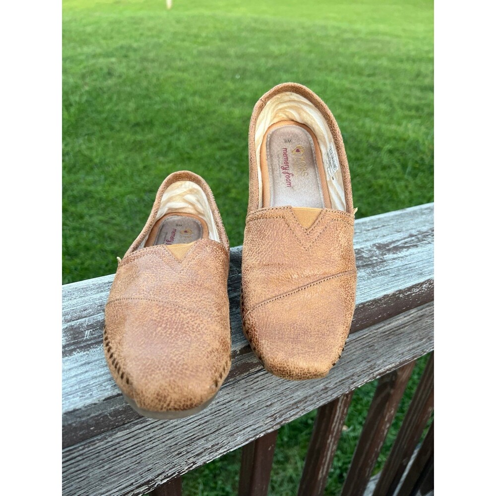 Skechers Bobs Flats Womens 8M Luxe Rain Dance Chestnut Slip On Memory Foam - Picture 2 of 6
